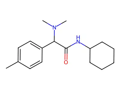 N-Cyclohexyl-2-(dimethylamino)-2-(p-tolyl)acetamide structure