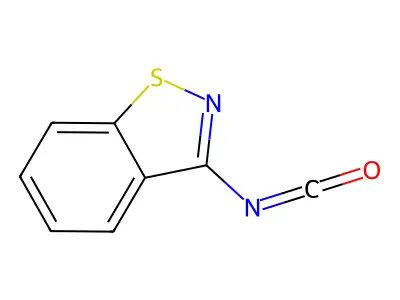 3-Isocyanato-1,2-benzothiazole structure