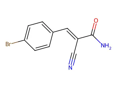 2-Propenamide, 3-(4-bromophenyl)-2-cyano- structure