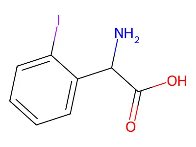 2-amino-2-(2-iodophenyl)acetic Acid structure