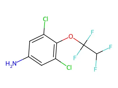 2,6-Dichloro-4-amino-(1,1,2,2-tetrafluoroethoxy)benzene structure