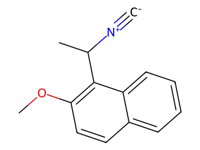 1-(1-Isocyanoethyl)-2-methoxynaphthalene structure
