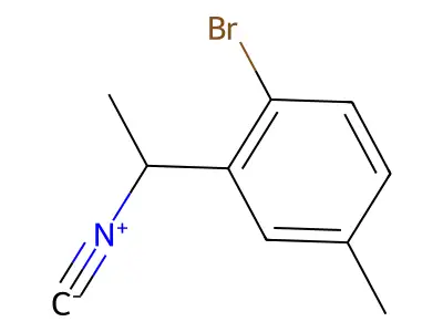 1-Bromo-2-(1-isocyanoethyl)-4-methylbenzene structure