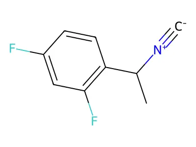 2,4-Difluoro-1-(1-isocyanoethyl)benzene structure