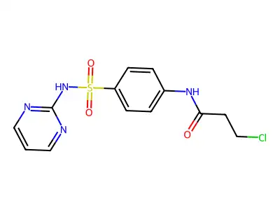 3-Chloro-n-(4-[(pyrimidin-2-ylamino)sulfonyl]phenyl)propanamide structure