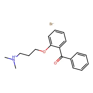 Benzophenone, 2-(3-(dimethylamino)propoxy)-, hydrobromide structure