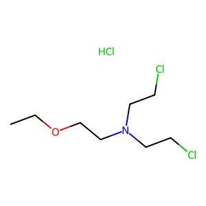 Triethylamine, 2,2'-dichloro-2''-ethoxy-, hydrochloride structure