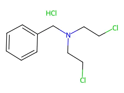 Benzyl-bis(2-chloroethyl)azanium;chloride structure