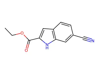 Ethyl 6-cyano-1H-indole-2-carboxylate structure