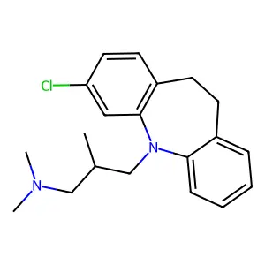 3-Chloro-beta-methylimipramine structure