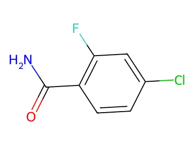 4-Chloro-2-fluorobenzamide structure