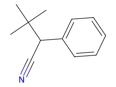 3,3-Dimethyl-2-phenylbutanenitrile structure