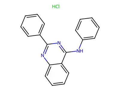 N,2-diphenylquinazolin-4-amine Hydrochloride structure