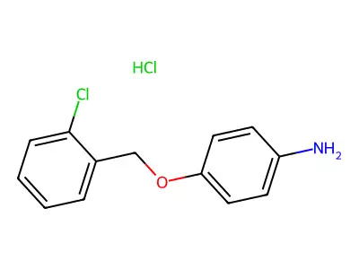 4-((2-Chlorophenyl)methoxy)aniline hydrochloride structure