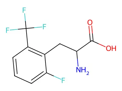 2-Fluoro-6-(trifluoromethyl)-DL-phenylalanine structure