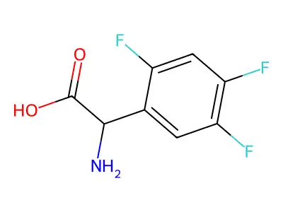 2-amino-2-(2,4,5-trifluorophenyl)acetic Acid structure