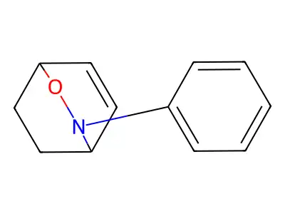 3-Phenyl-2-oxa-3-azabicyclo(2.2.2)oct-5-ene structure