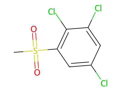 2,3,5-Trichlorophenyl methyl sulfone structure