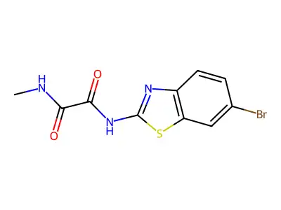 Ethanediamide, N-(6-bromo-2-benzothiazolyl)-N'-methyl- structure