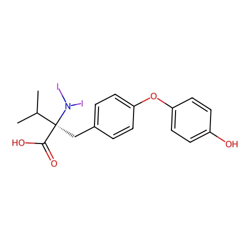 Isopropyl-diiodothyronine structure