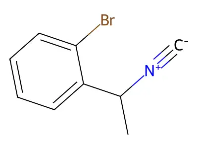1-Bromo-2-(1-isocyanoethyl)benzene structure