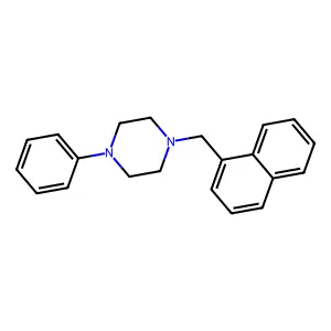 Piperazine, 1-(1-naphthalenylmethyl)-4-phenyl- structure