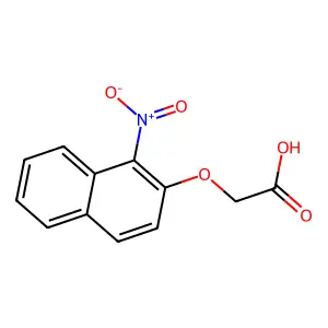 [(1-Nitro-2-naphthyl)oxy]acetic acid structure