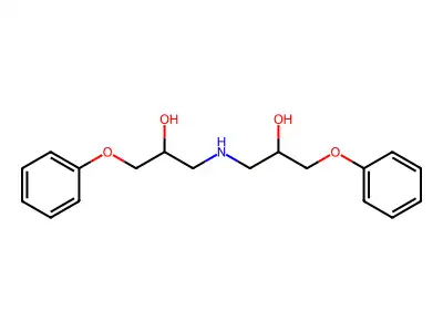 1-[(2-Hydroxy-3-phenoxypropyl)amino]-3-phenoxypropan-2-ol structure