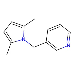 3-[(2,5-Dimethylpyrrol-1-yl)methyl]pyridine structure