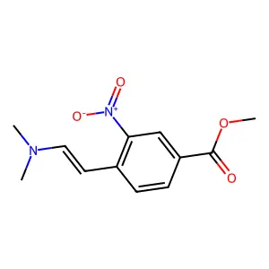 Methyl 4-dimethylaminovinyl-3-nitrobenzoate structure