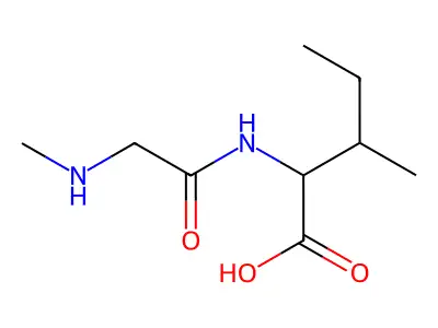 Sarcosyl-L-isoleucine structure