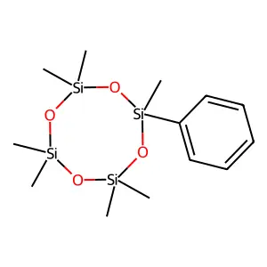 Monophenylheptamethylcyclotetrasiloxane structure