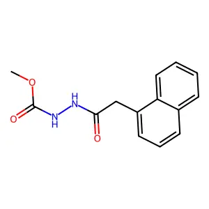 Methyl 2-(1-naphthylacetyl)hydrazinecarboxylate structure