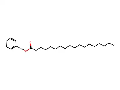 Phenylmercury(1+) octadecanoate structure