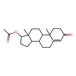 Testosterone, acetate structure