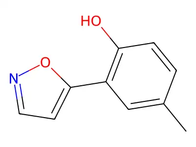 2-(5-Isoxazolyl)-4-methylphenol structure