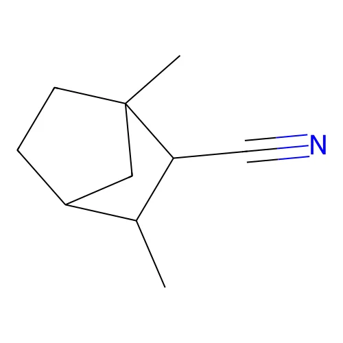Bicyclo2.2.1heptane-2-carbonitrile, 1,3-dimethyl- structure