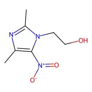 1H-Imidazole-1-ethanol, 2,4-dimethyl-5-nitro- structure
