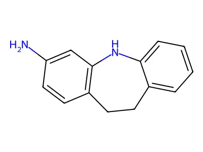 10,11-dihydro-5H-dibenzo[b,f]azepin-3-amine structure