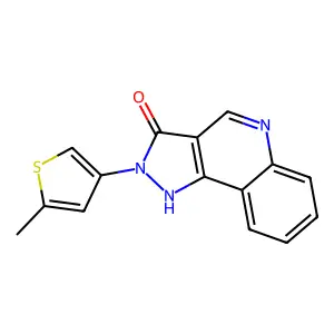2-(5-Methylthien-3-yl)-2,5-dihydro-3H-pyrazolo(4,3-c)quinolin-3-one structure