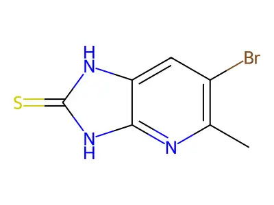 6-Bromo-5-methyl-3H-imidazo[4,5-b]pyridine-2-thiol structure