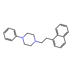Piperazine, 1-(2-(1-naphthalenyl)ethyl)-4-phenyl- structure
