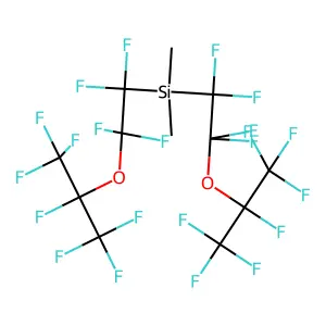 Bis(perfluoro(2-isopropyloxyethyl)-dimethylsilane structure