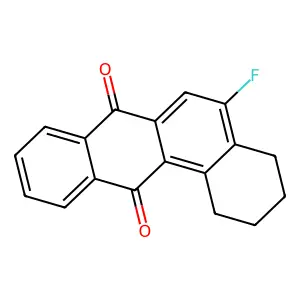 Benz(a)anthracene-7,12-dione, 5-fluoro-1,2,3,4-tetrahydro- structure