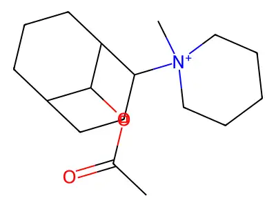 Piperidinium, 1-[9-(acetyloxy)bicyclo[3.3.1]non-2-yl]-1-methyl- structure