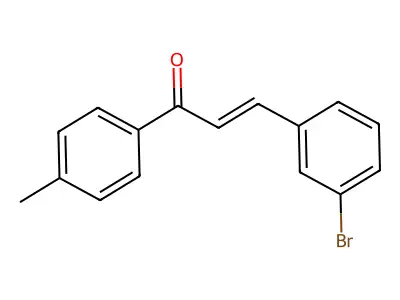 3-(3-Bromophenyl)-1-(4-methylphenyl)-2-propen-1-one structure