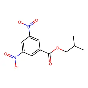 Benzoic acid, 3,5-dinitro-, isobutyl ester structure