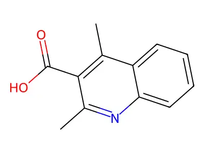 2,4-dimethylquinoline-3-carboxylic Acid structure