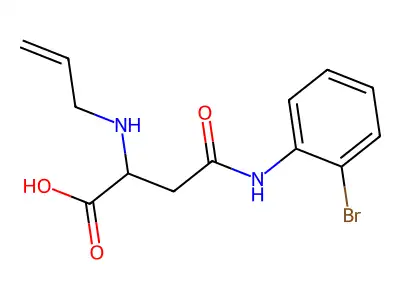 N2-Allyl-N4-(2-bromophenyl)-L-asparagine structure