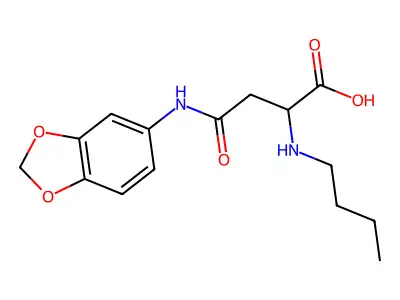 N4-(Benzo[d][1,3]dioxol-5-yl)-N2-butyl-L-asparagine structure